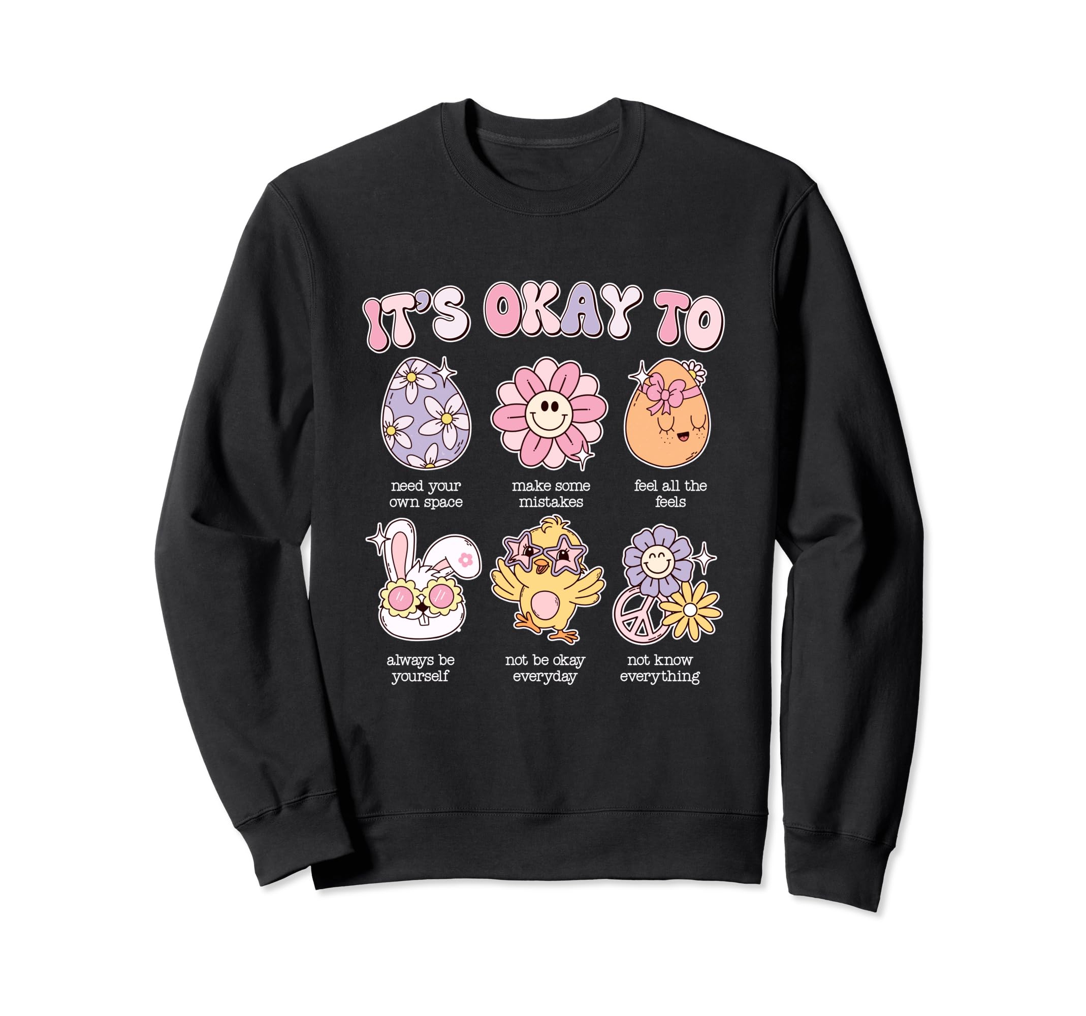 Its Okay To School Easter Sweatshirt - Minimalist Print Men Women - T-Shirt, Sweatshirt, Hoodie