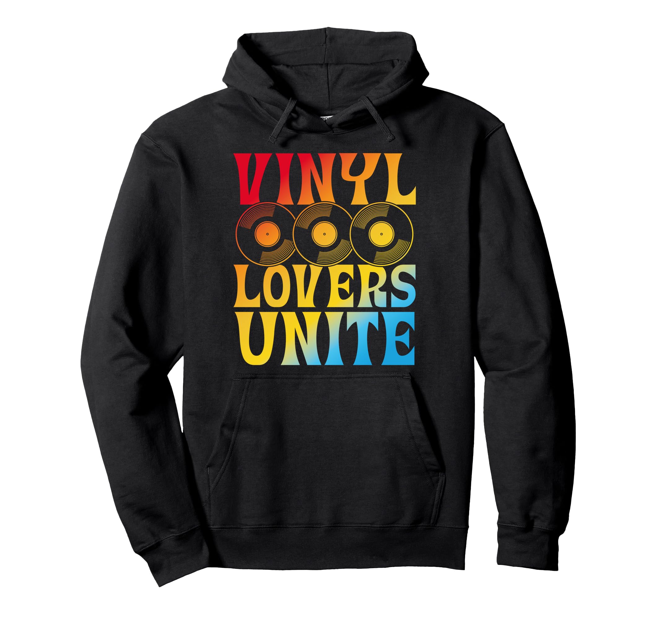 Vinyl Collecting Record Player Hoodie - Custom Art Print for Adults - T-Shirt, Sweatshirt, Hoodie