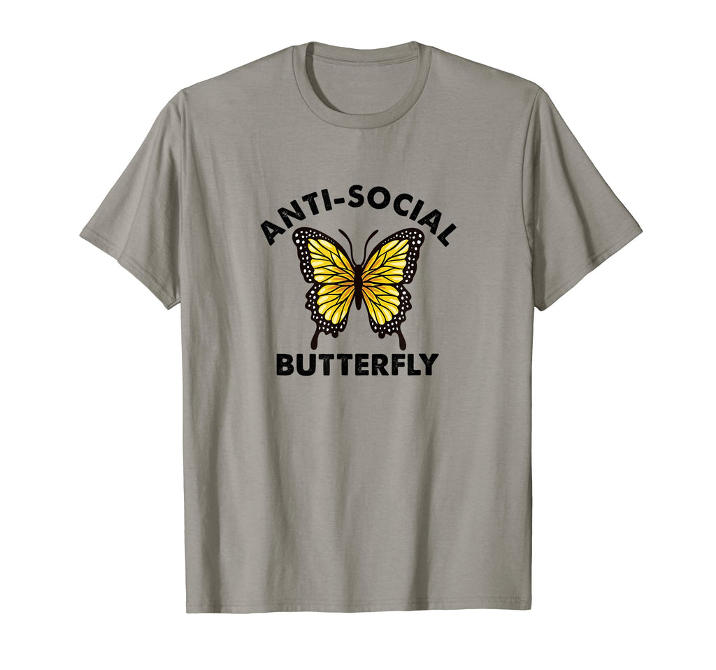 Funny Introvert Anti Social Butterfly T-Shirt - Aesthetic Graphic Unisex - T-Shirt, Sweatshirt, Hoodie