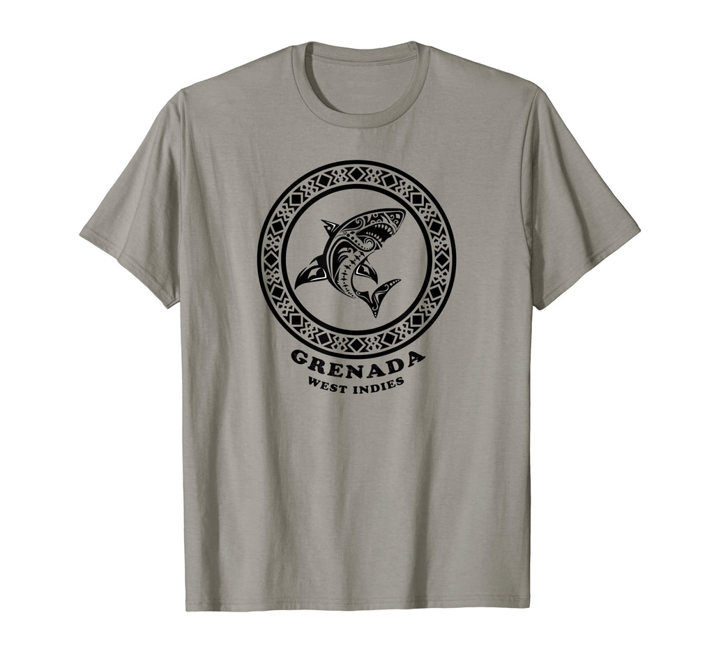 Grenada West Indies Tribal Shark T-Shirt - Custom Art Print Men Women - T-Shirt, Sweatshirt, Hoodie