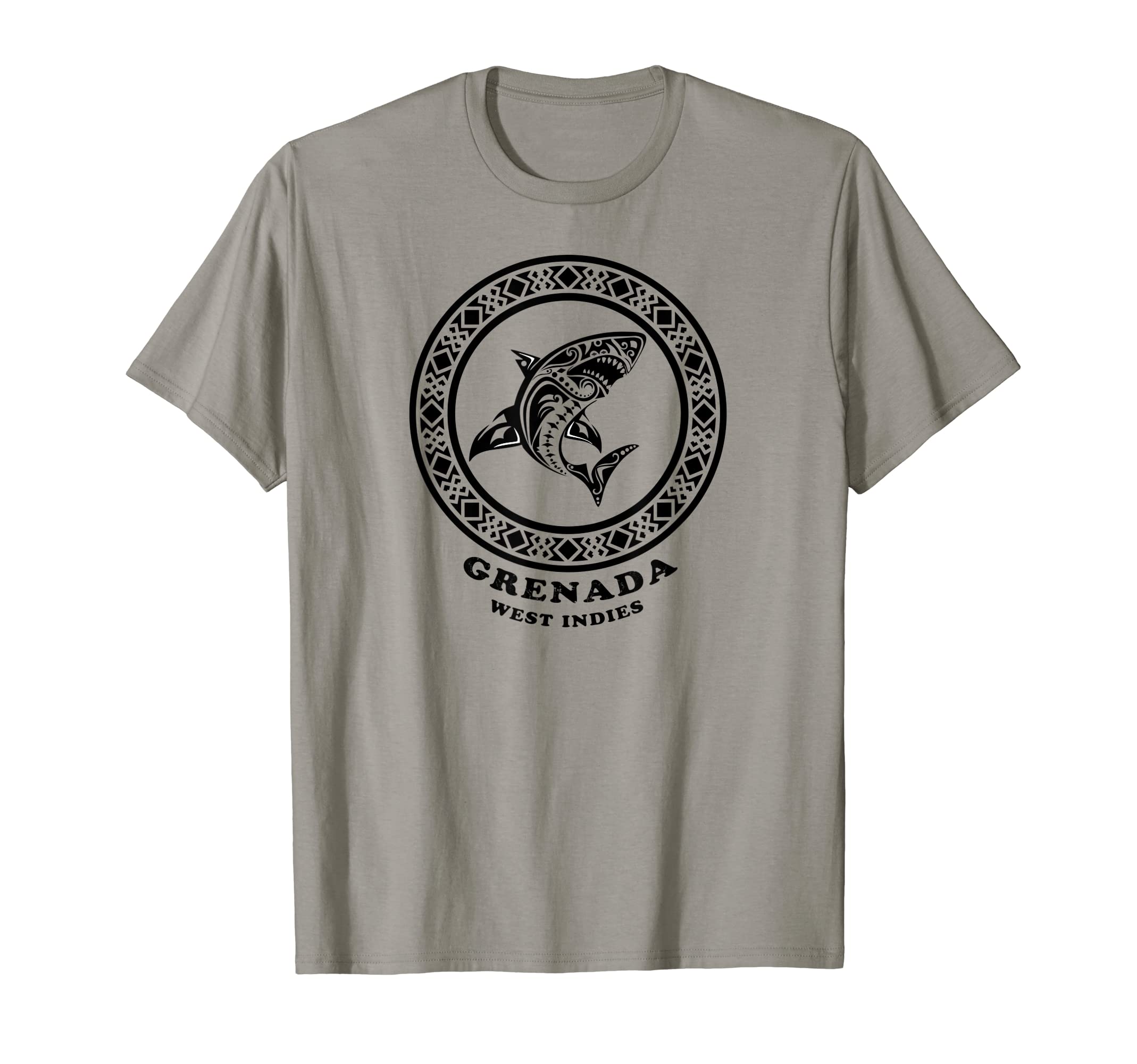 Grenada West Indies Tribal Shark T-Shirt - Custom Art Print Men Women - T-Shirt, Sweatshirt, Hoodie