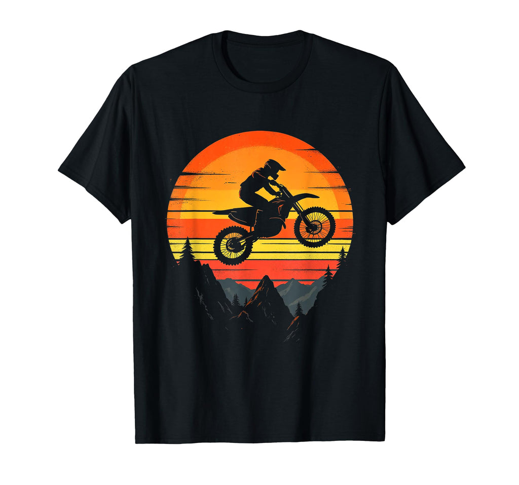 Motorcycle Sunset T-Shirt - Fun Novelty Design Men Women - T-Shirt, Sweatshirt, Hoodie