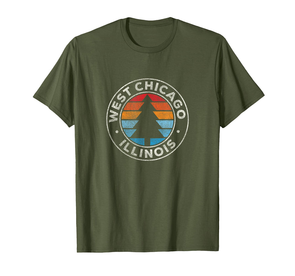 West Chicago Illinois Il 70S T-Shirt - Casual Everyday Wear for Adults - T-Shirt, Sweatshirt, Hoodie
