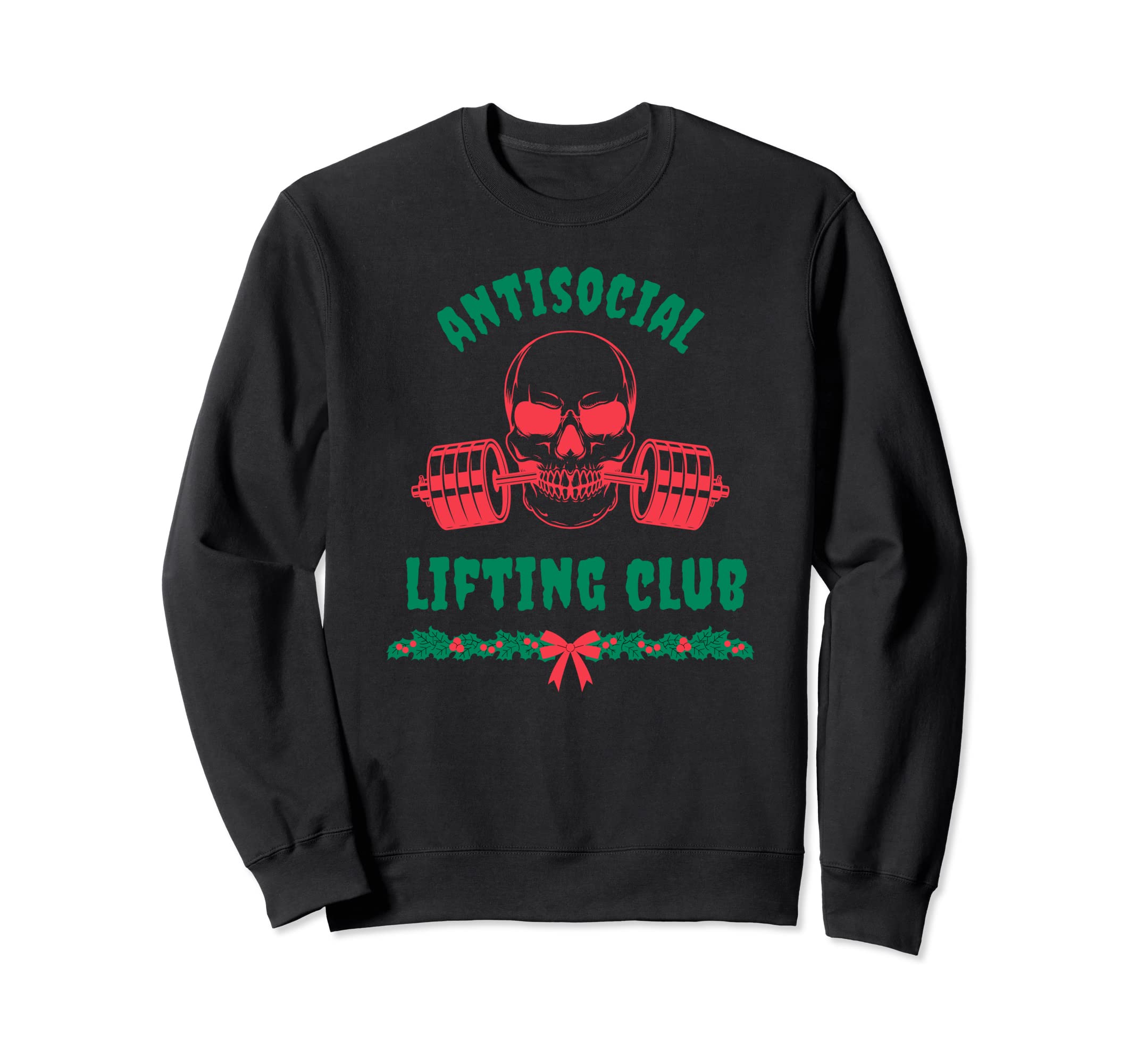Antisocial Lifting Club Fitness Goth Sweatshirt - Trendy Graphic Unisex - T-Shirt, Sweatshirt, Hoodie