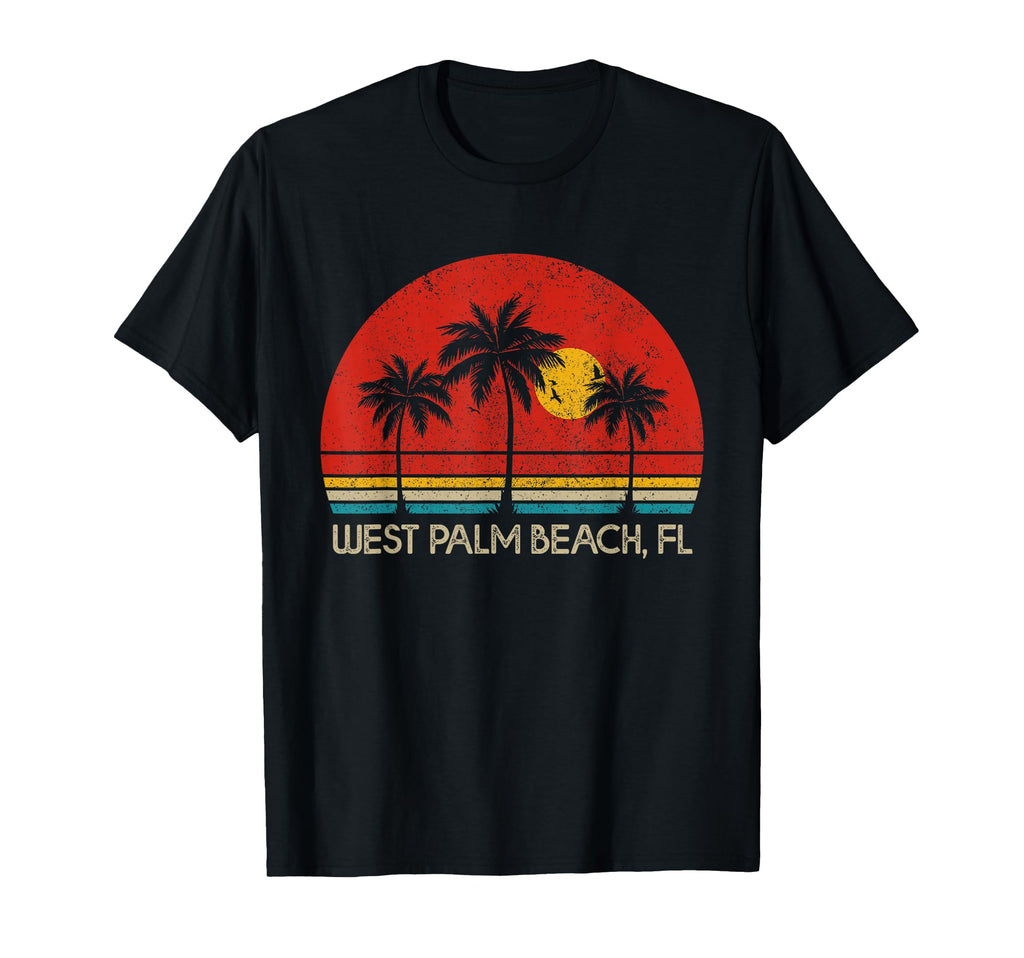 West Palm Beach Florida Fl Surfer T-Shirt - Aesthetic Graphic for Adults - T-Shirt, Sweatshirt, Hoodie