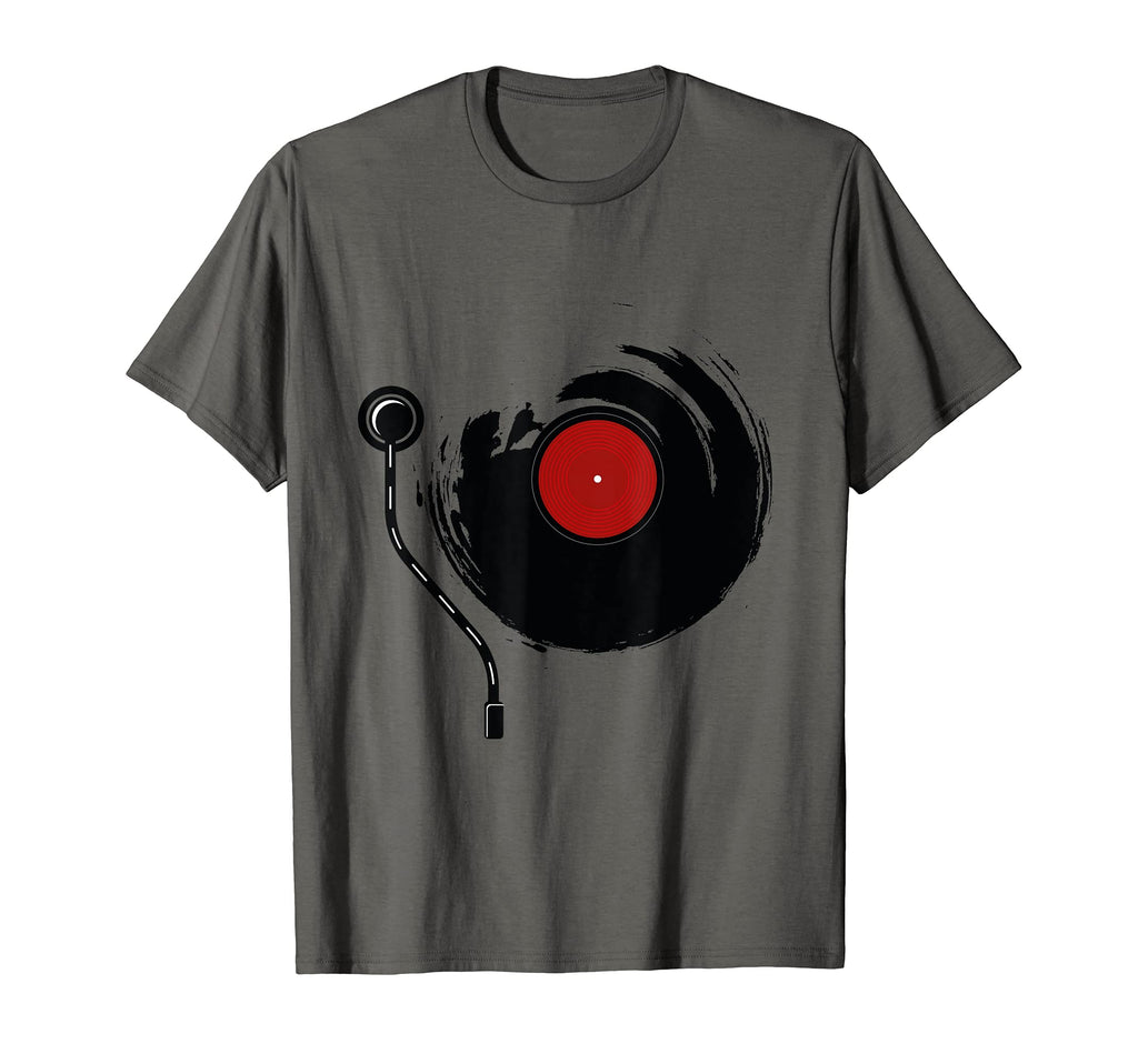 Music Dj Turntable Vinyl Records T-Shirt - Minimalist Print Men Women - T-Shirt, Sweatshirt, Hoodie