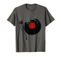 Music Dj Turntable Vinyl Records T-Shirt - Minimalist Print Men Women - T-Shirt, Sweatshirt, Hoodie