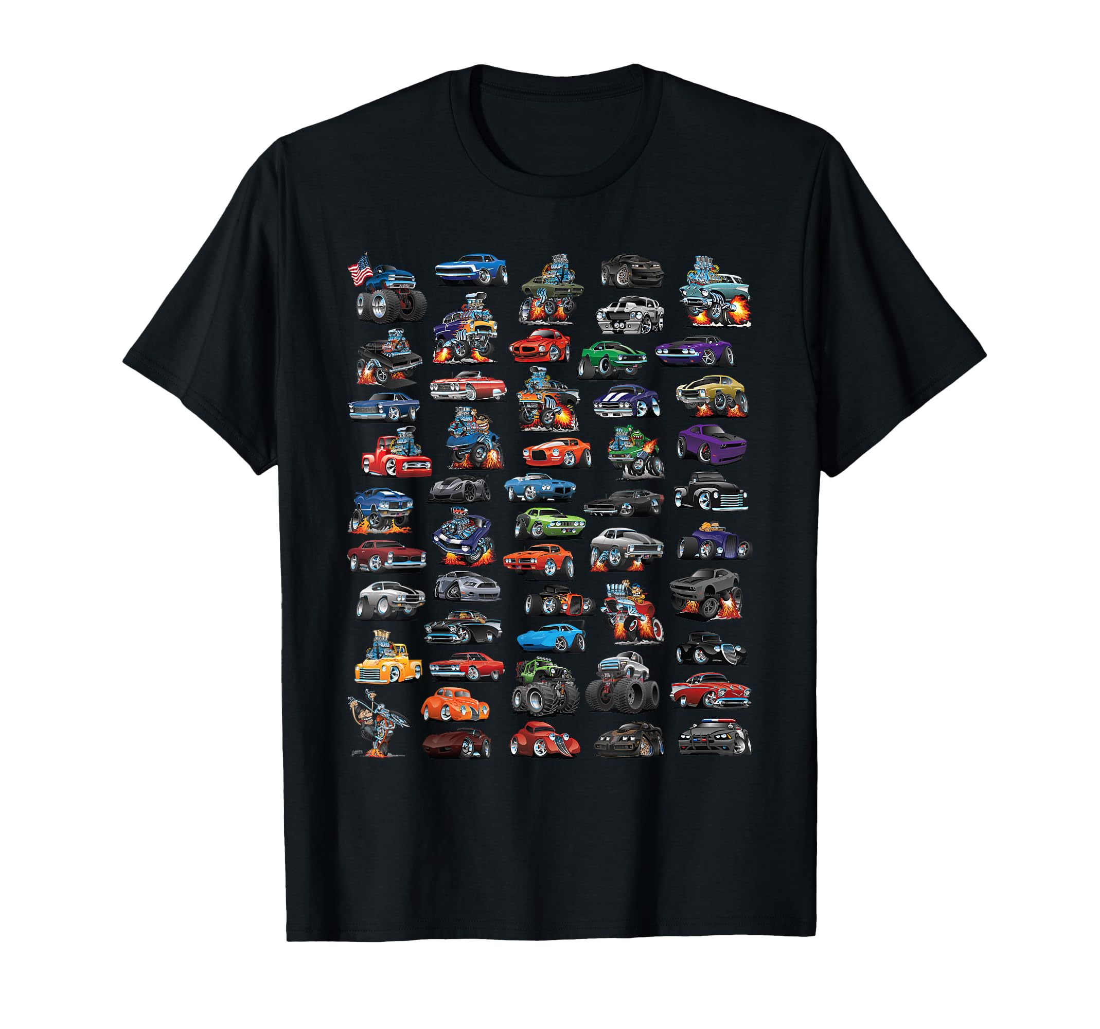 Hotrod Muscle Car Street Rod And Truck T-Shirt - Trendy Graphic for Adults - T-Shirt, Sweatshirt, Hoodie