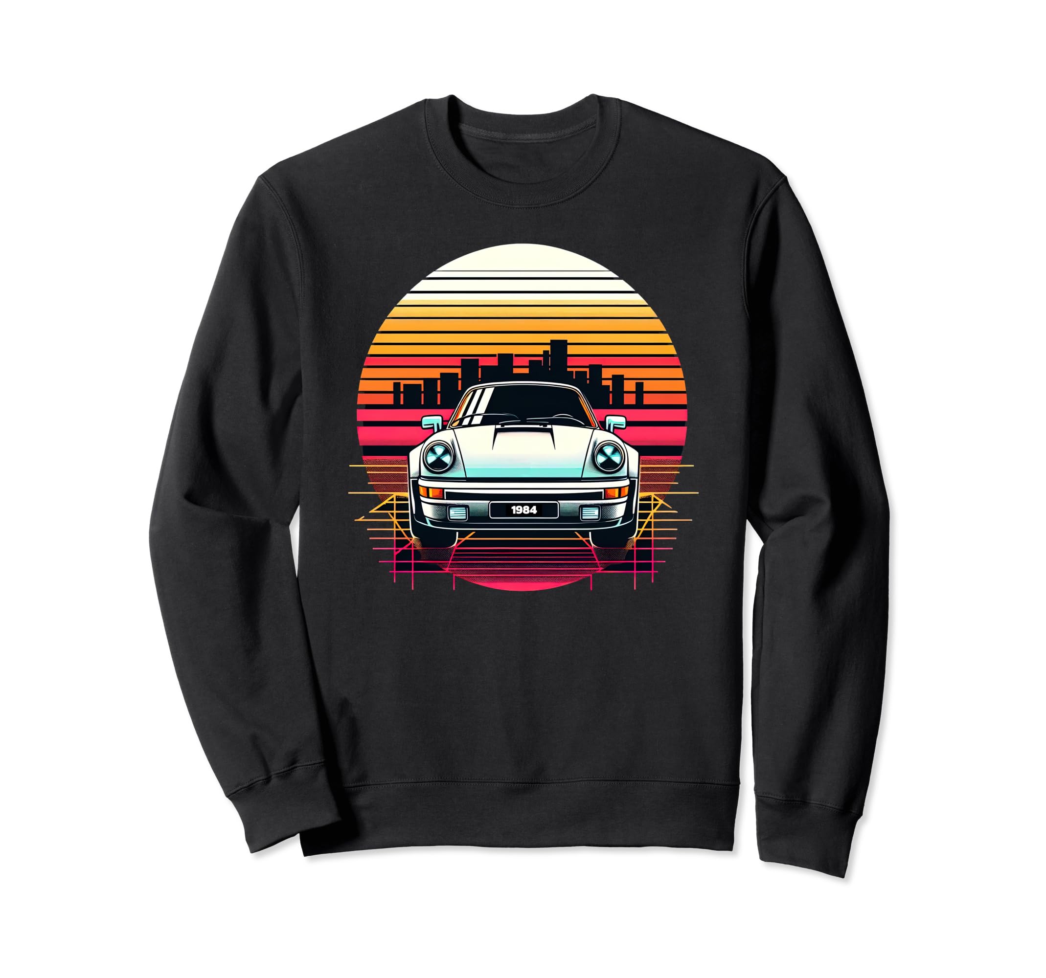 Synthwave Supercar Retrowave 80S Sports Sweatshirt - Graphic Print Unisex - T-Shirt, Sweatshirt, Hoodie