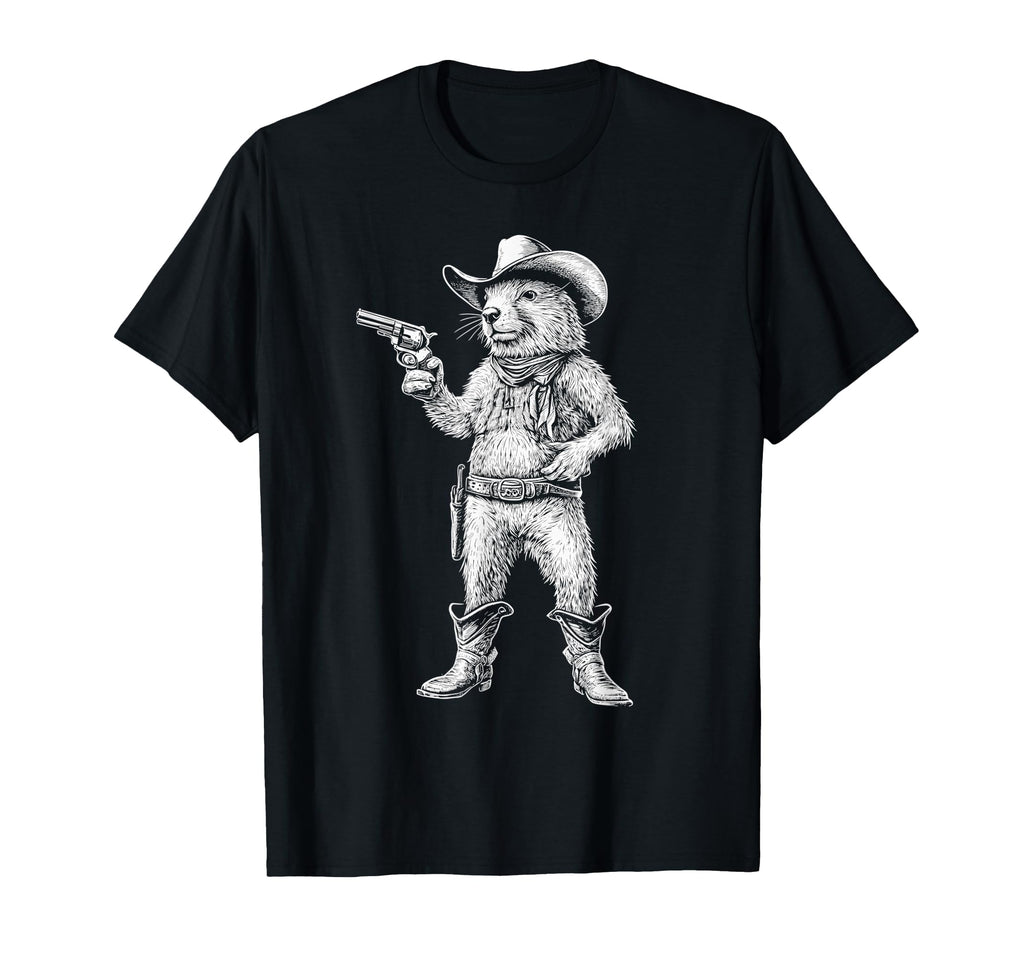 Prairie Dog Cowboy Western Country T-Shirt - Streetwear Style Men Women - T-Shirt, Sweatshirt, Hoodie