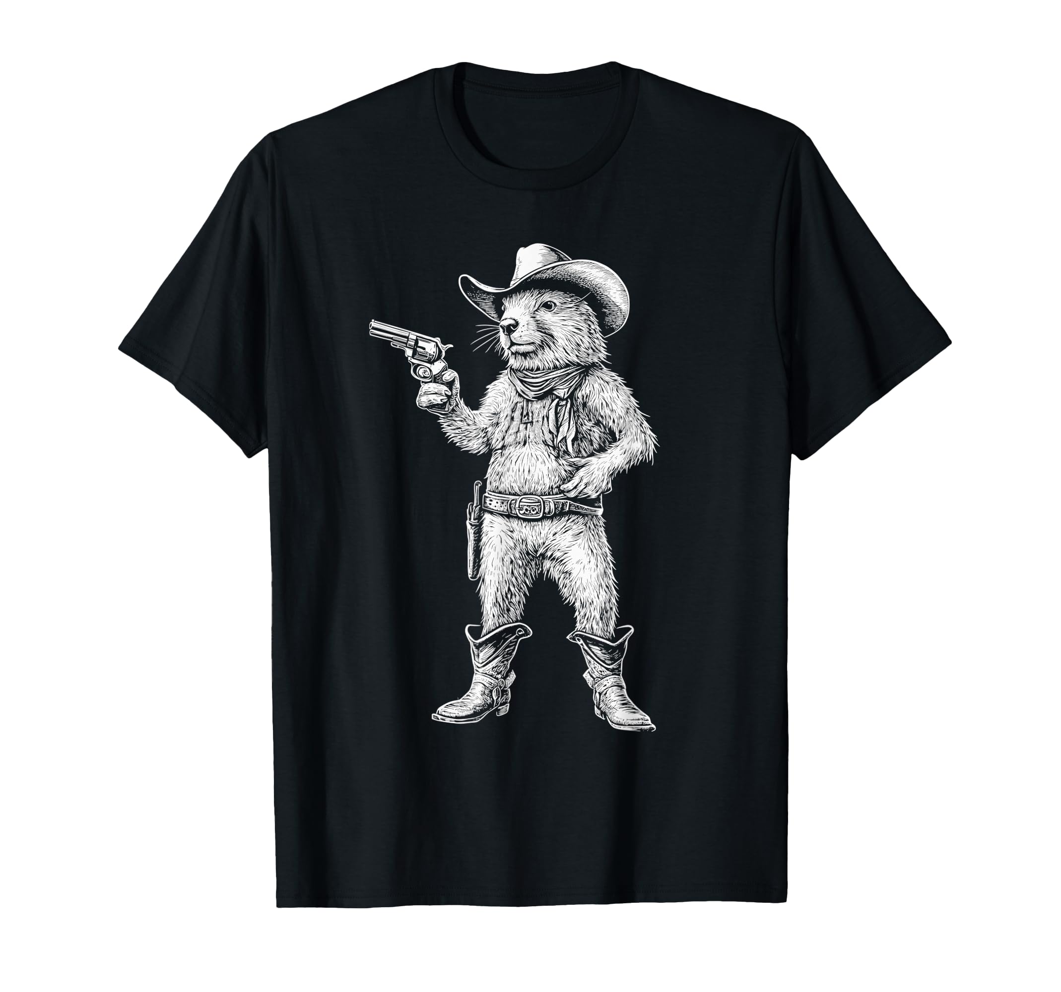 Prairie Dog Cowboy Western Country T-Shirt - Streetwear Style Men Women - T-Shirt, Sweatshirt, Hoodie