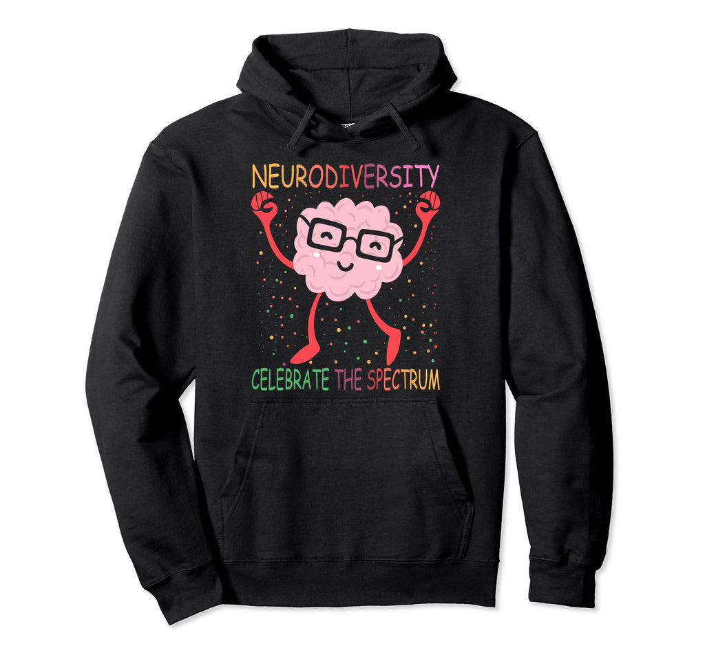 Neurodiversity Brain Autism Awareness Asd Hoodie - Trendy Graphic Unisex - T-Shirt, Sweatshirt, Hoodie