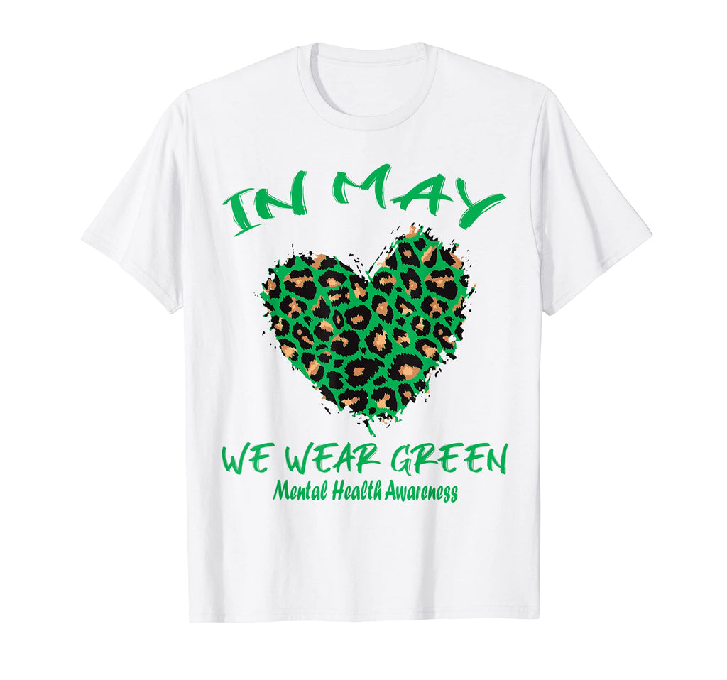 Leopard Heart May We Wear Green T-Shirt - Casual Everyday Wear Unisex - T-Shirt, Sweatshirt, Hoodie