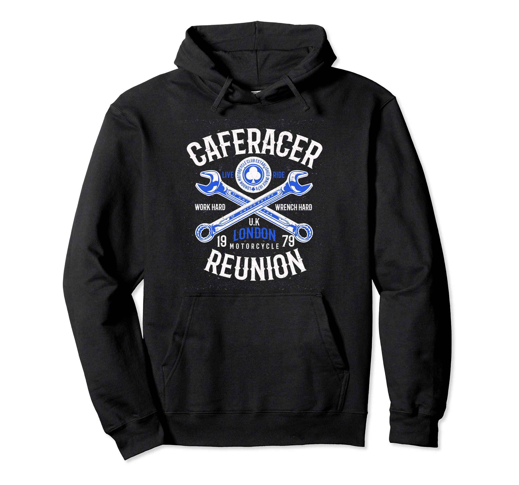 Cafe Racer Motorcycle Custom Hoodie - Casual Everyday Wear for Adults - T-Shirt, Sweatshirt, Hoodie