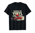 Raised Vinyl And V8S 70S Car Lover T-Shirt - Trendy Graphic Men Women - T-Shirt, Sweatshirt, Hoodie
