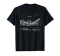 Wooden Roller Coaster Blueprint Crazy T-Shirt - Graphic Print for Adults - T-Shirt, Sweatshirt, Hoodie
