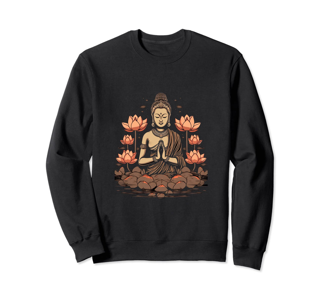 Yoga Namaste Lotus Spiritual Sweatshirt - Novelty Apparel for Adults - T-Shirt, Sweatshirt, Hoodie