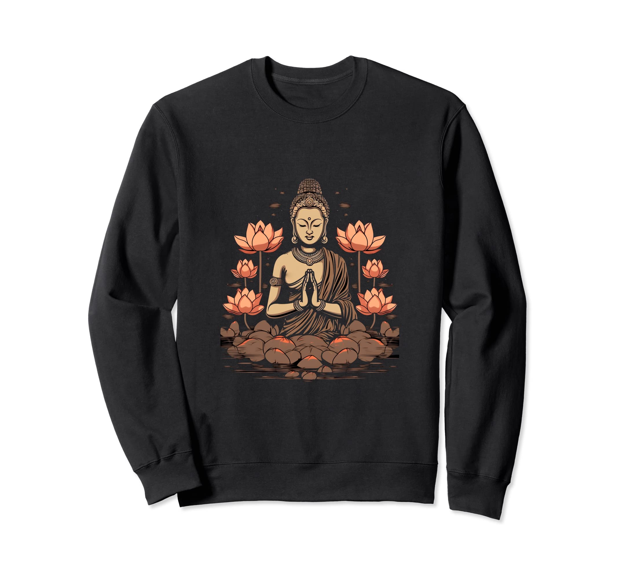 Yoga Namaste Lotus Spiritual Sweatshirt - Novelty Apparel for Adults - T-Shirt, Sweatshirt, Hoodie