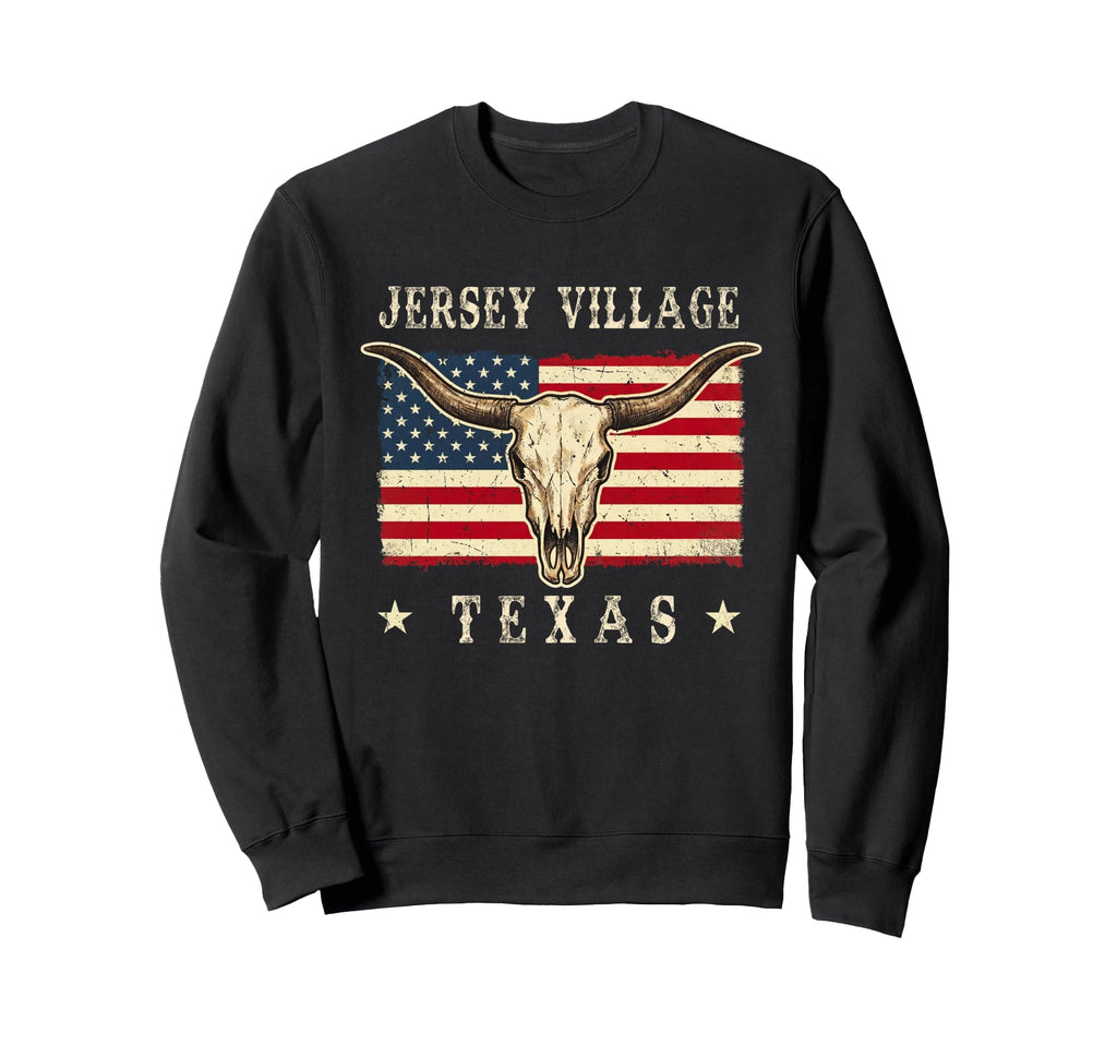 Jersey Village Texas Western Sweatshirt - Streetwear Style Unisex - T-Shirt, Sweatshirt, Hoodie