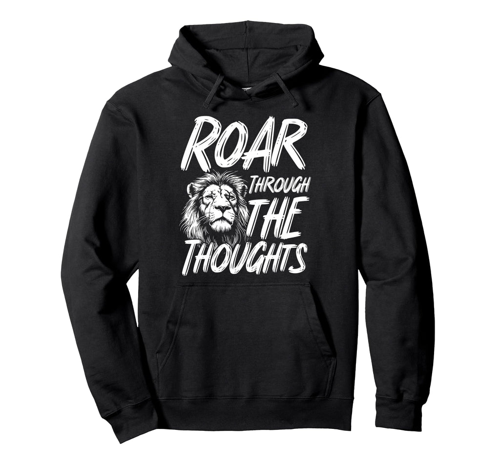 Bold Lion Overthinkers And Mental Hoodie - Novelty Apparel for Adults - T-Shirt, Sweatshirt, Hoodie