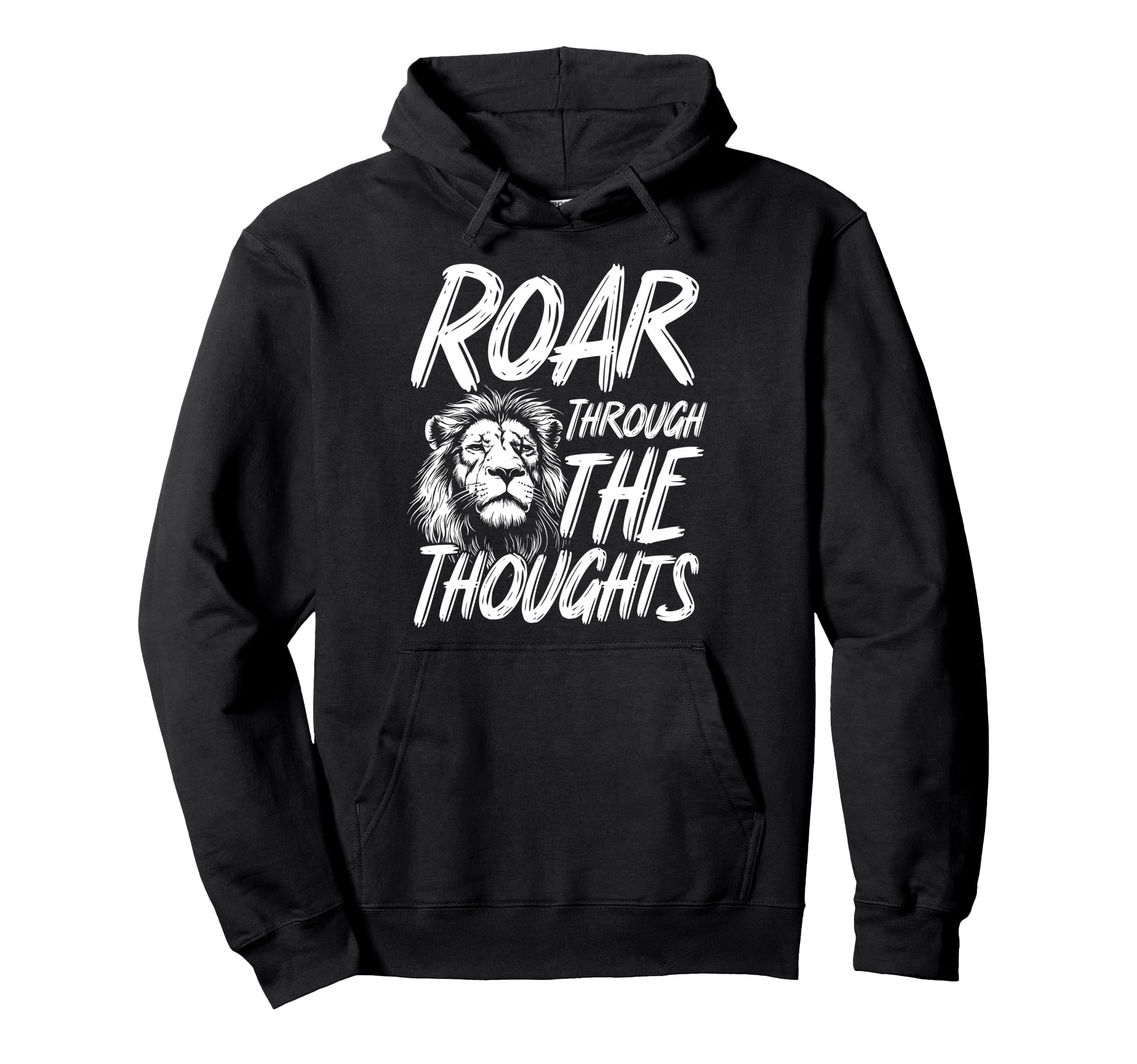 Bold Lion Overthinkers And Mental Hoodie - Novelty Apparel for Adults - T-Shirt, Sweatshirt, Hoodie