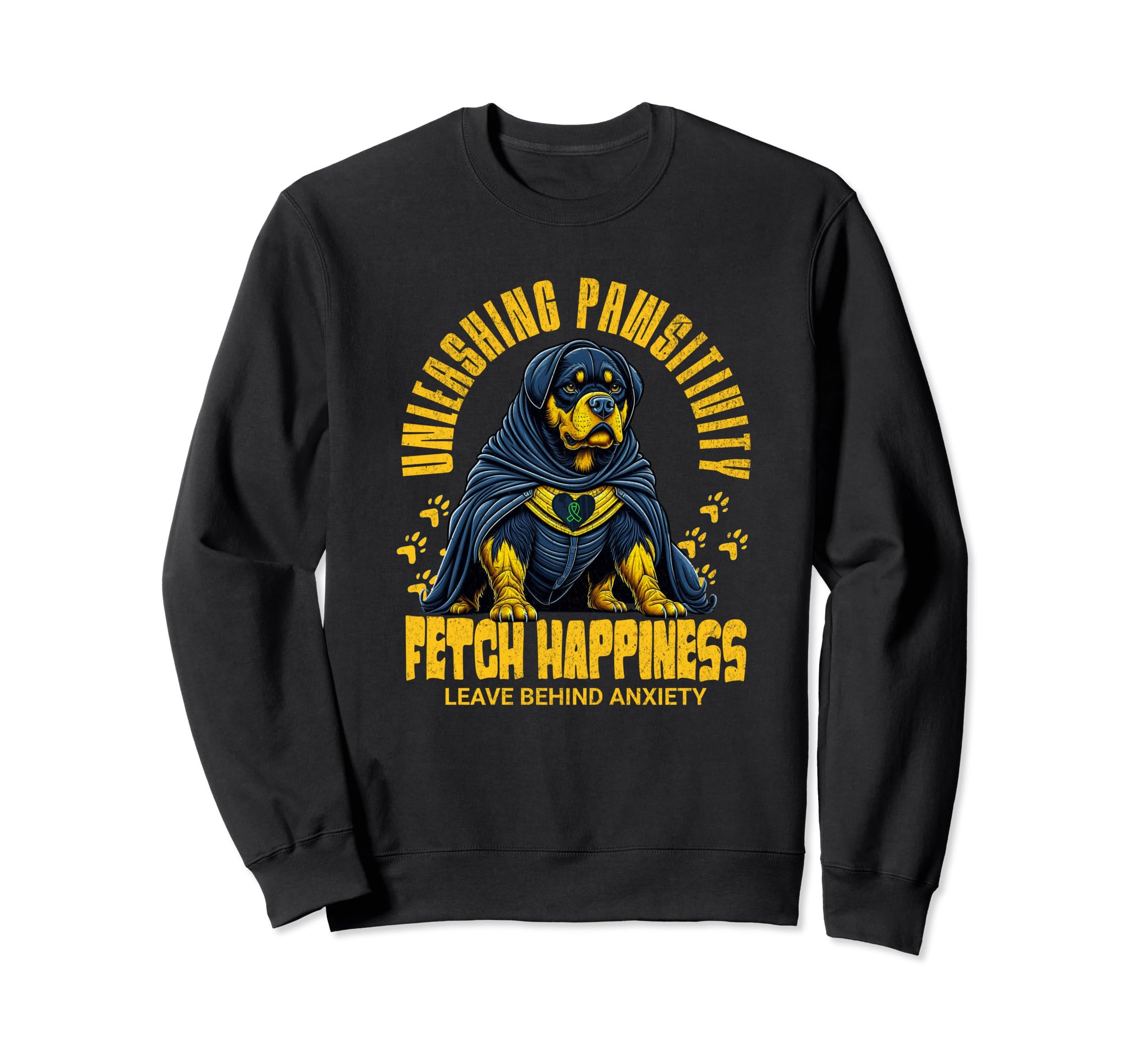Unleashing Pawsitivity Fetch Sweatshirt - Minimalist Print Unisex - T-Shirt, Sweatshirt, Hoodie