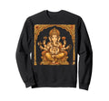 Ganesha Yoga Mandala Meditation Sweatshirt - Custom Art Print Unisex - T-Shirt, Sweatshirt, Hoodie
