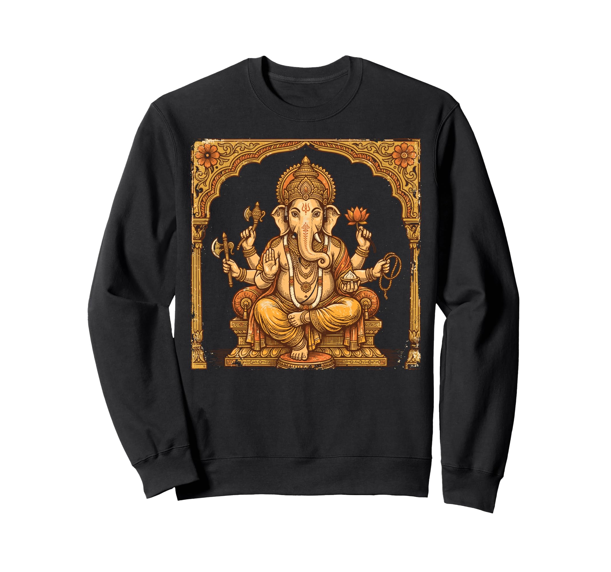 Ganesha Yoga Mandala Meditation Sweatshirt - Custom Art Print Unisex - T-Shirt, Sweatshirt, Hoodie