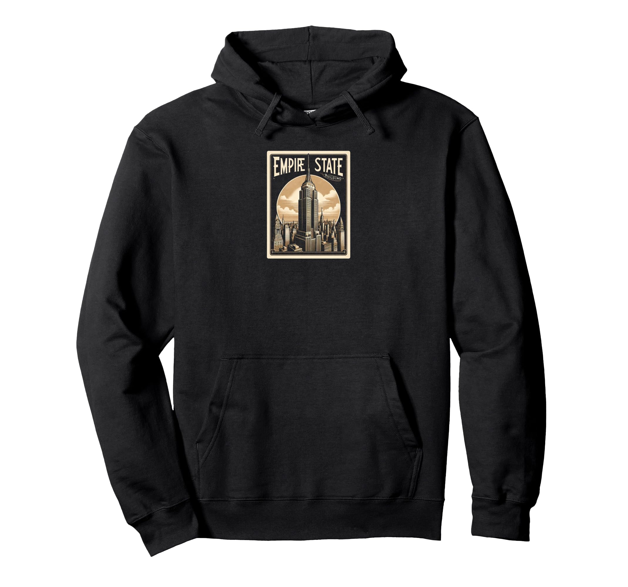 Empire State Postcard Hoodie - Aesthetic Graphic for Adults - T-Shirt, Sweatshirt, Hoodie