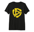 Vinyl Record 45 Rpm Spindle Adapter T-Shirt - Custom Art Print Men Women - T-Shirt, Sweatshirt, Hoodie