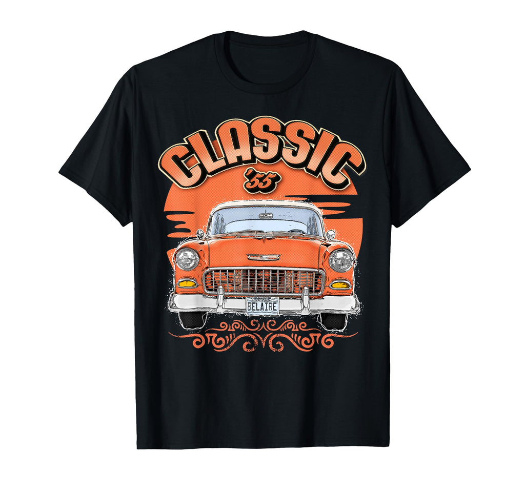 1955 55 56 57 Bel Air Silhouette Old T-Shirt - Fun Novelty Design Unisex - T-Shirt, Sweatshirt, Hoodie