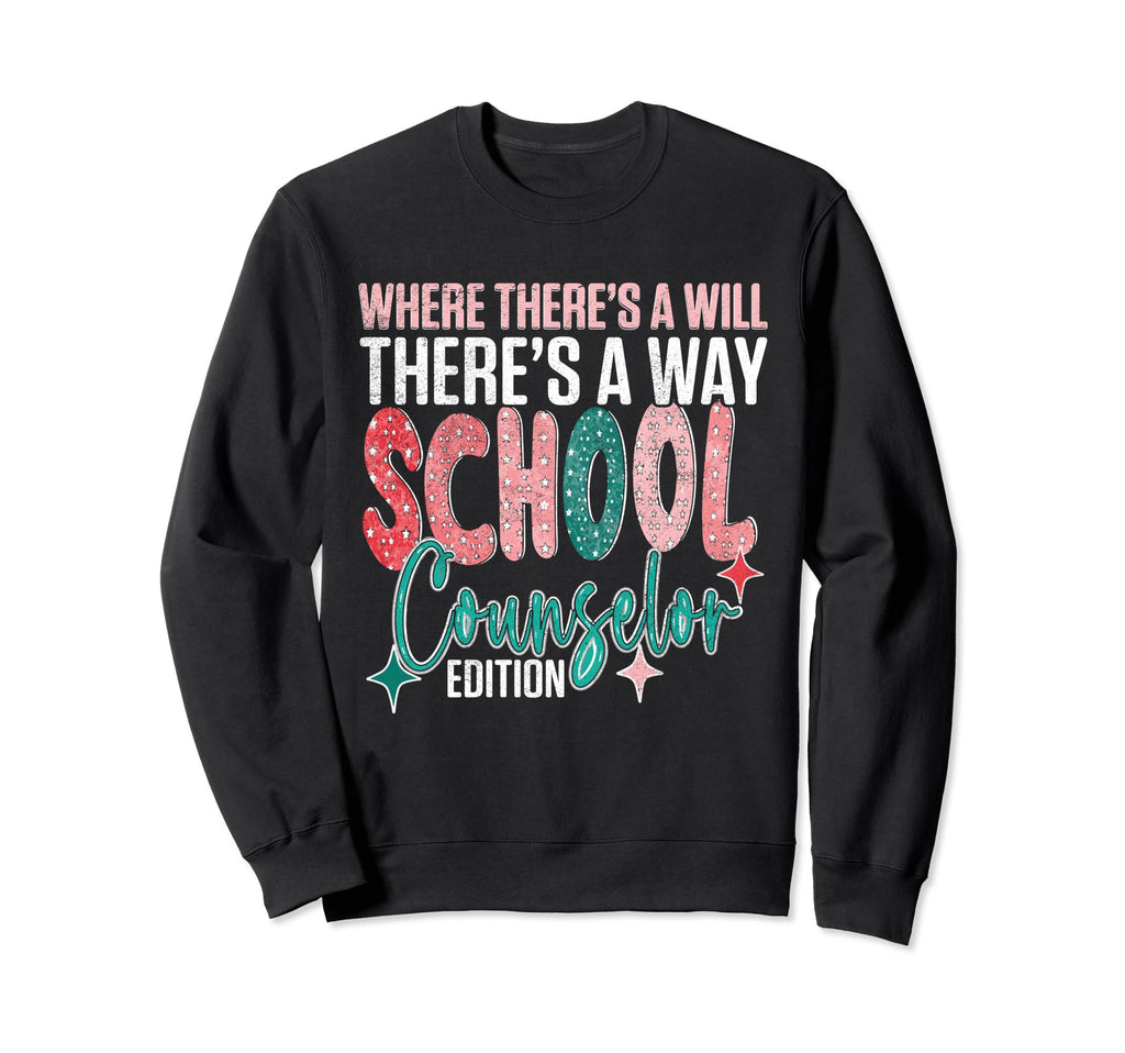 School Guidance Counselor Therapist Sweatshirt - Minimalist Print Unisex - T-Shirt, Sweatshirt, Hoodie