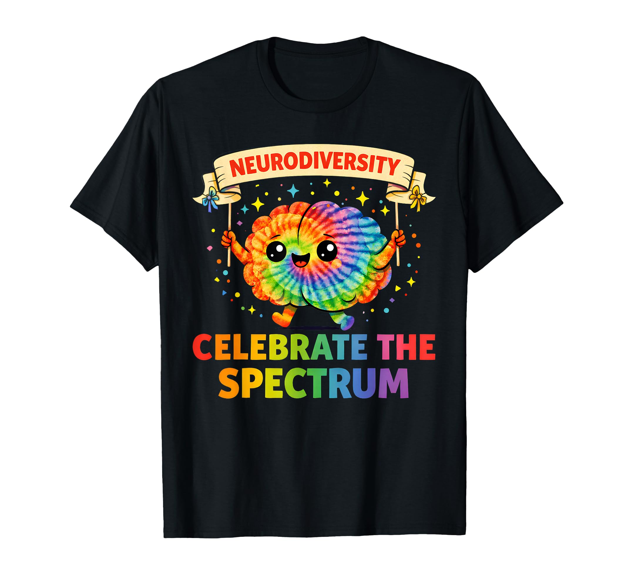 Neurodiversity Brain Spectrum Autism T-Shirt - Custom Art Print for Adults - T-Shirt, Sweatshirt, Hoodie