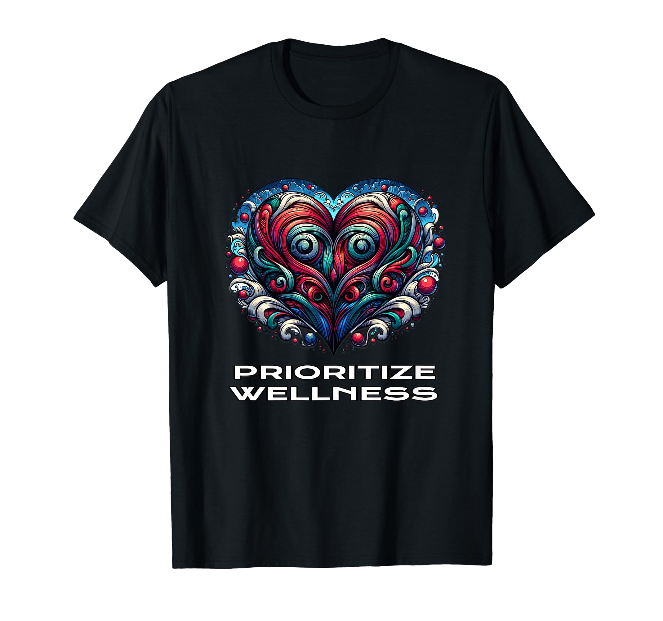Artistic Heart And Well Being Statement T-Shirt - Graphic Print Unisex - T-Shirt, Sweatshirt, Hoodie
