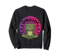 Frog Meditation Yoga Mindfulness Sweatshirt - Trendy Graphic Unisex - T-Shirt, Sweatshirt, Hoodie