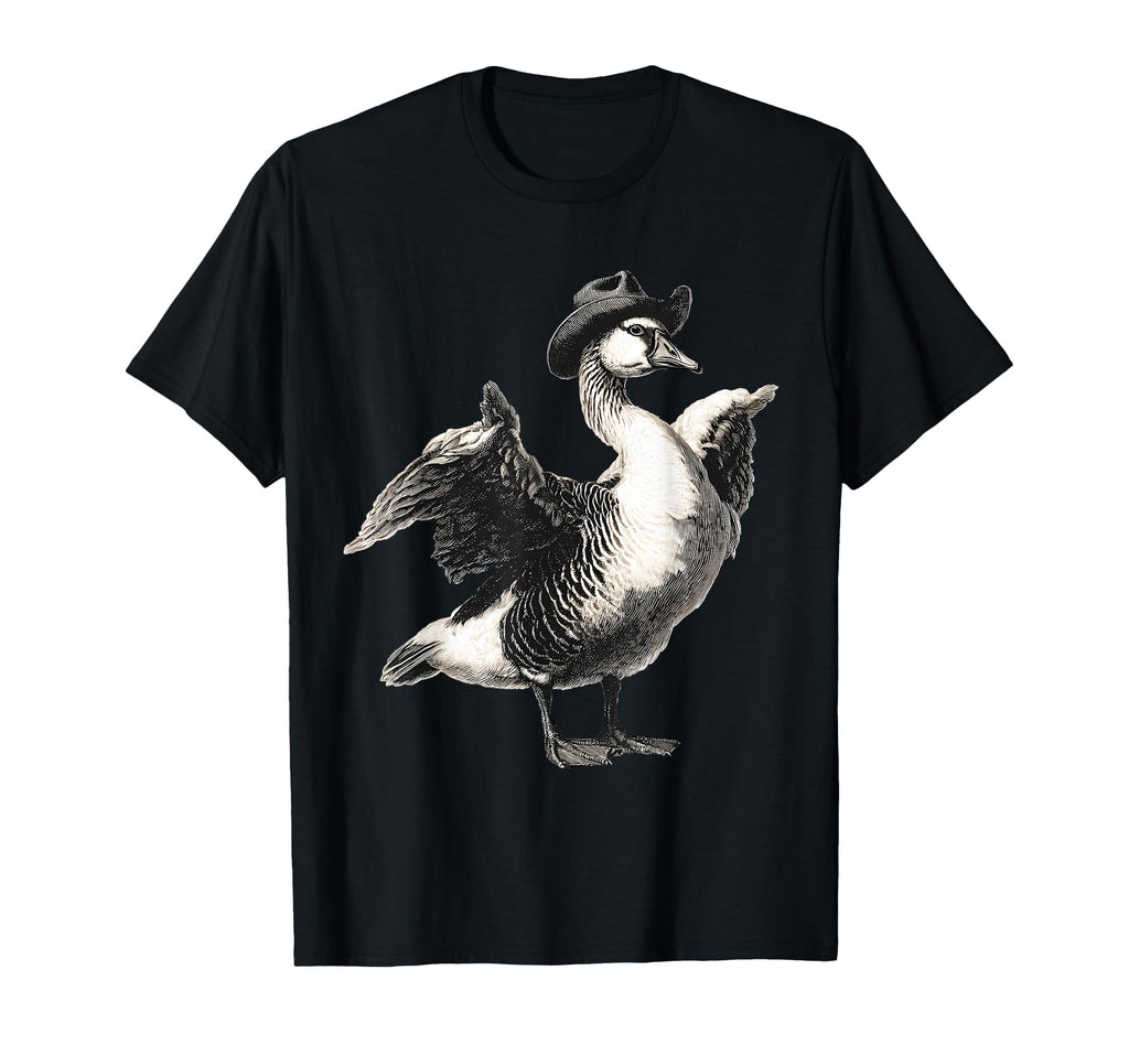 Goose Cowboy Rodeo Cowgirl Western T-Shirt - Casual Everyday Wear Unisex - T-Shirt, Sweatshirt, Hoodie
