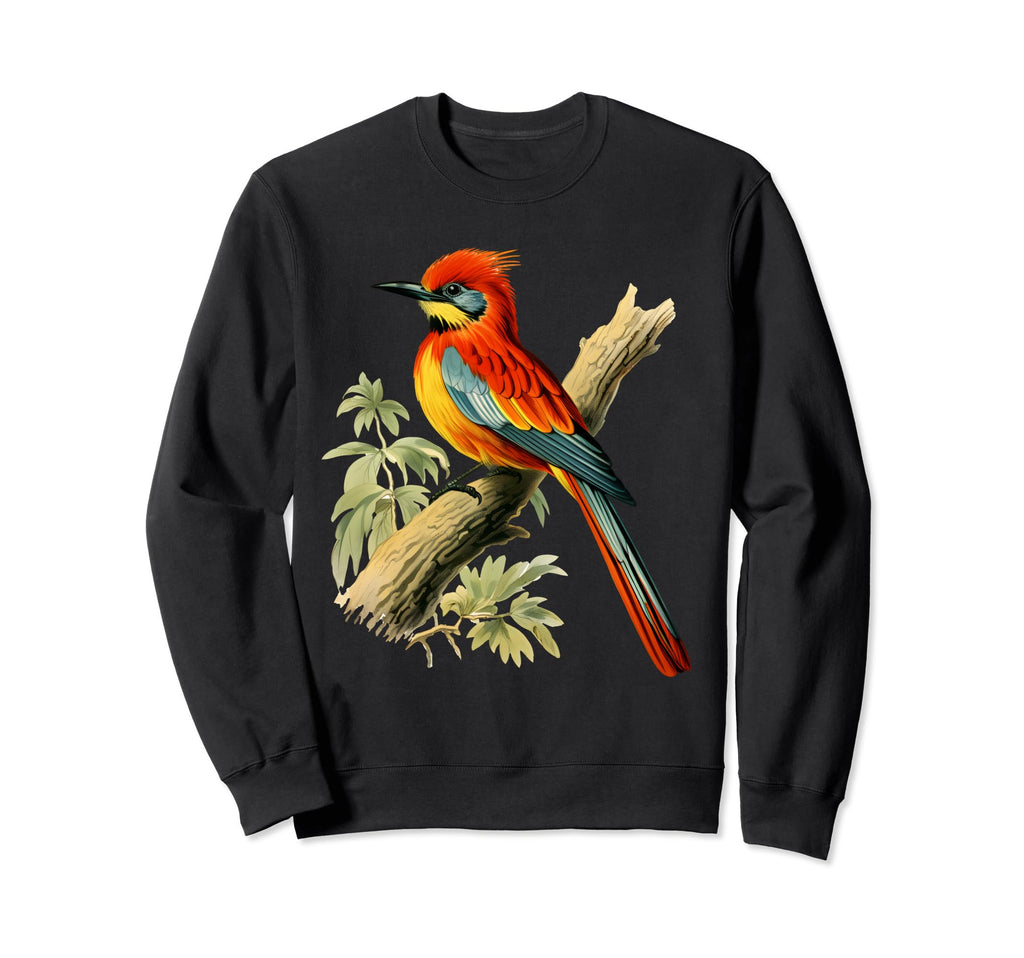 Illustration Tropical Bird Sweatshirt - Casual Everyday Wear for Adults - T-Shirt, Sweatshirt, Hoodie