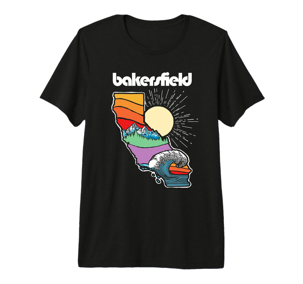 Bakersfield California Outdoors Nature T-Shirt - Minimalist Print Unisex - T-Shirt, Sweatshirt, Hoodie