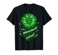 Mental Health Awareness Green Sunflower T-Shirt - Minimalist Print Unisex - T-Shirt, Sweatshirt, Hoodie