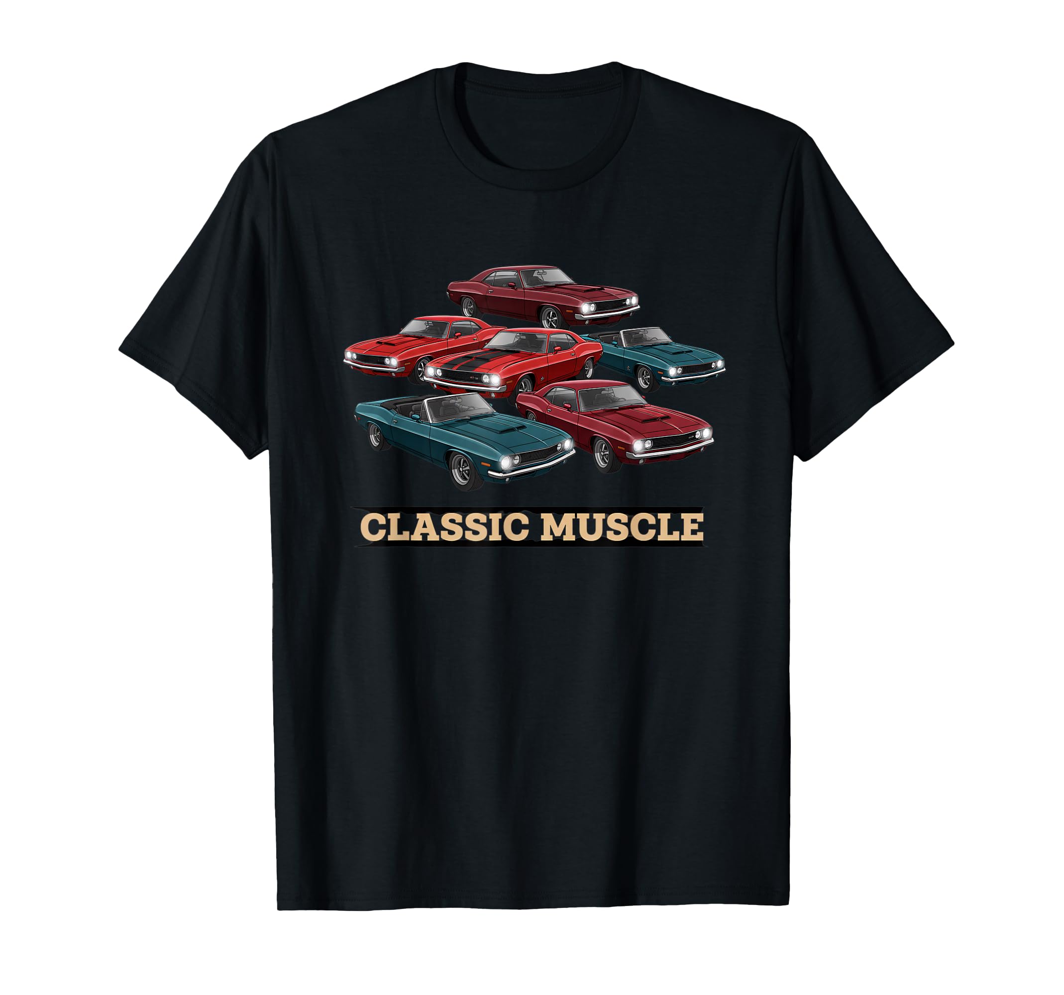 Car Muscle American Car T-Shirt - Custom Art Print Men Women - T-Shirt, Sweatshirt, Hoodie