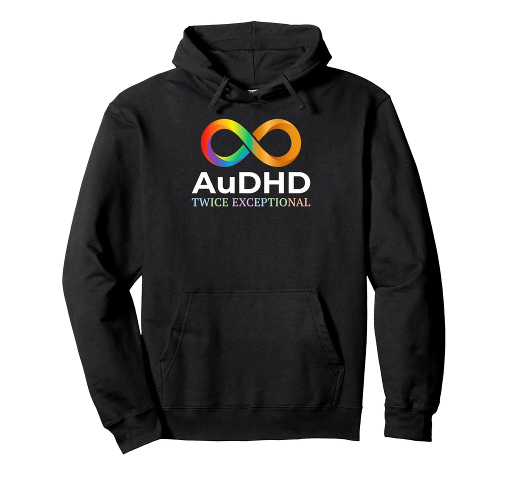 Audhd Twice Exceptional Pride Hoodie - Aesthetic Graphic Men Women - T-Shirt, Sweatshirt, Hoodie
