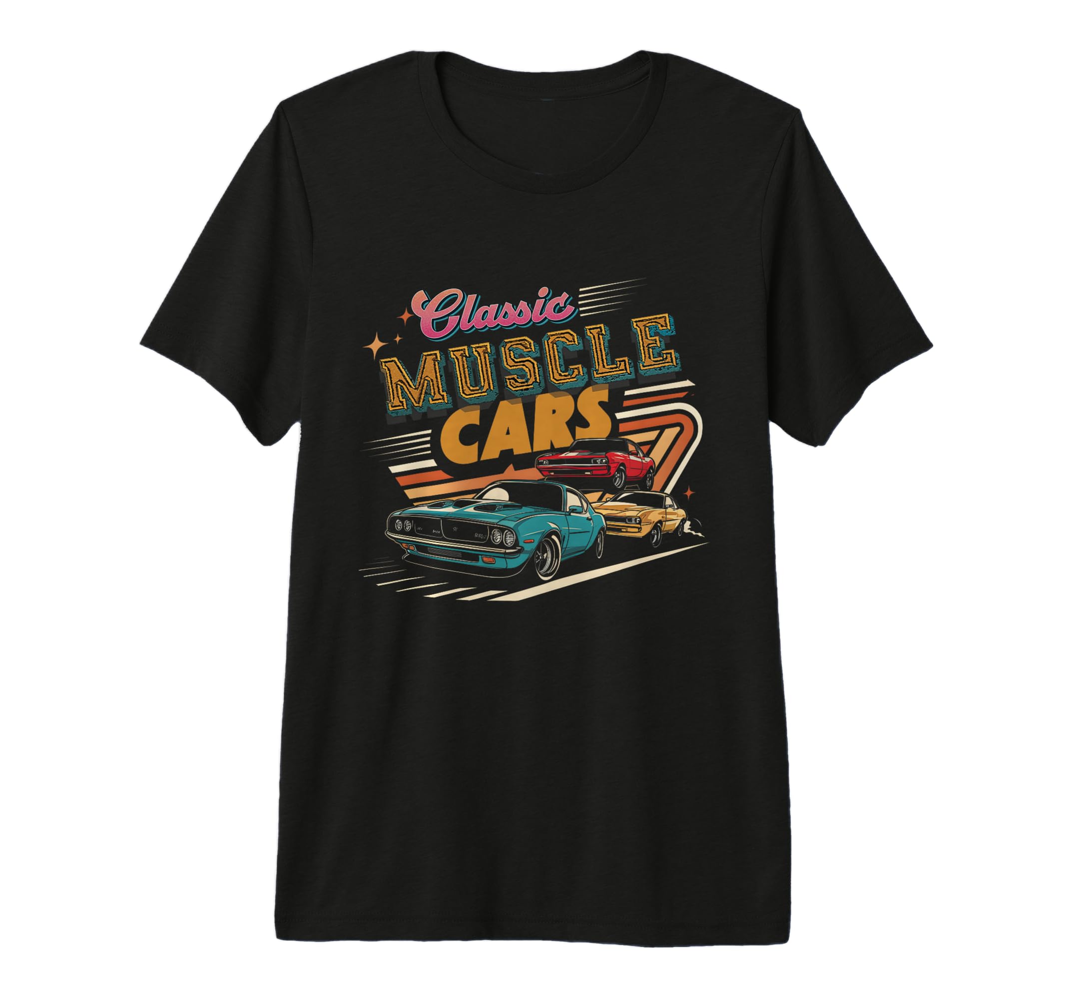 Muscle Car American Car 80S T-Shirt - Fun Novelty Design Men Women - T-Shirt, Sweatshirt, Hoodie