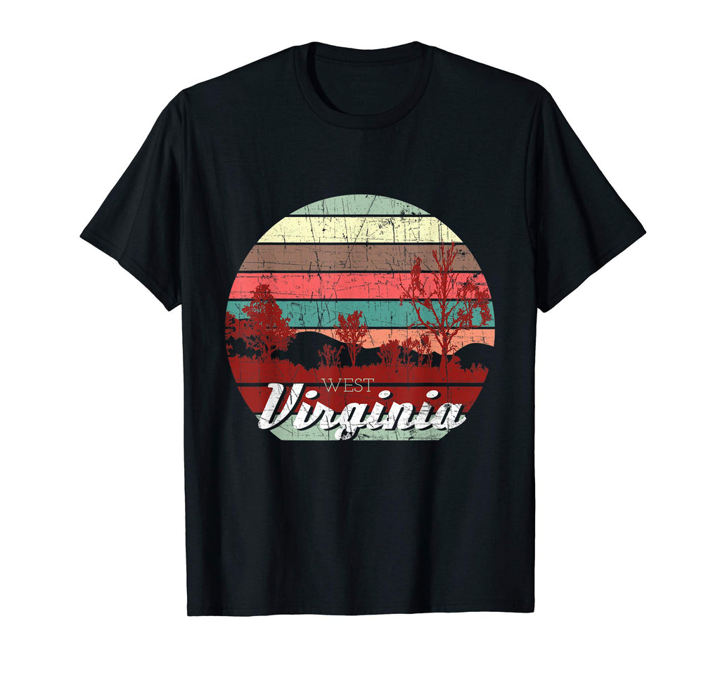 Color Distressed West Virginia T-Shirt - Casual Everyday Wear Unisex - T-Shirt, Sweatshirt, Hoodie