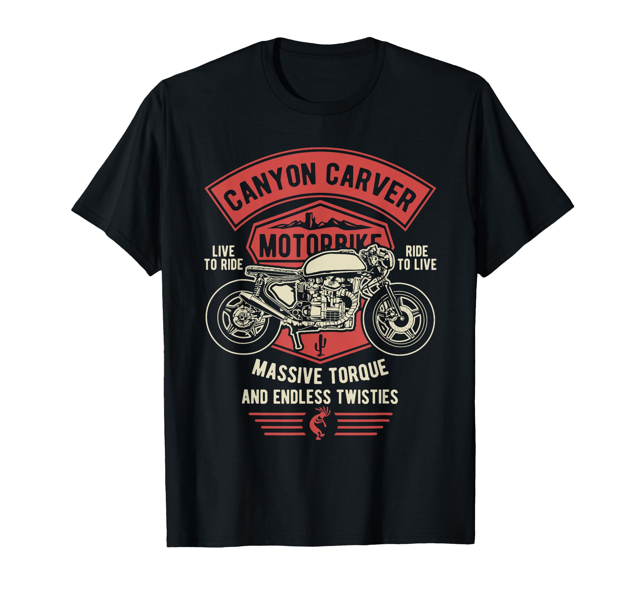 Canyon Carver Motorcycle T-Shirt - Fun Novelty Design Unisex - T-Shirt, Sweatshirt, Hoodie