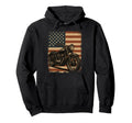 Usa Flag Ride Chopper Biker Motorcycle Hoodie - Custom Art Print Unisex - T-Shirt, Sweatshirt, Hoodie
