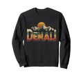 Denali National Park Sunset 70S Sweatshirt - Novelty Apparel Men Women - T-Shirt, Sweatshirt, Hoodie