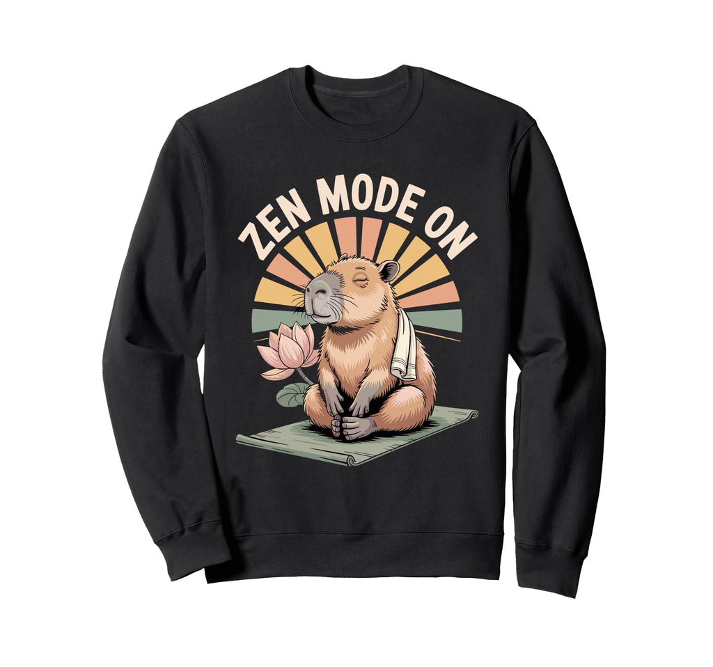 Capybara Yoga Meditation Sweatshirt - Novelty Apparel Men Women - T-Shirt, Sweatshirt, Hoodie