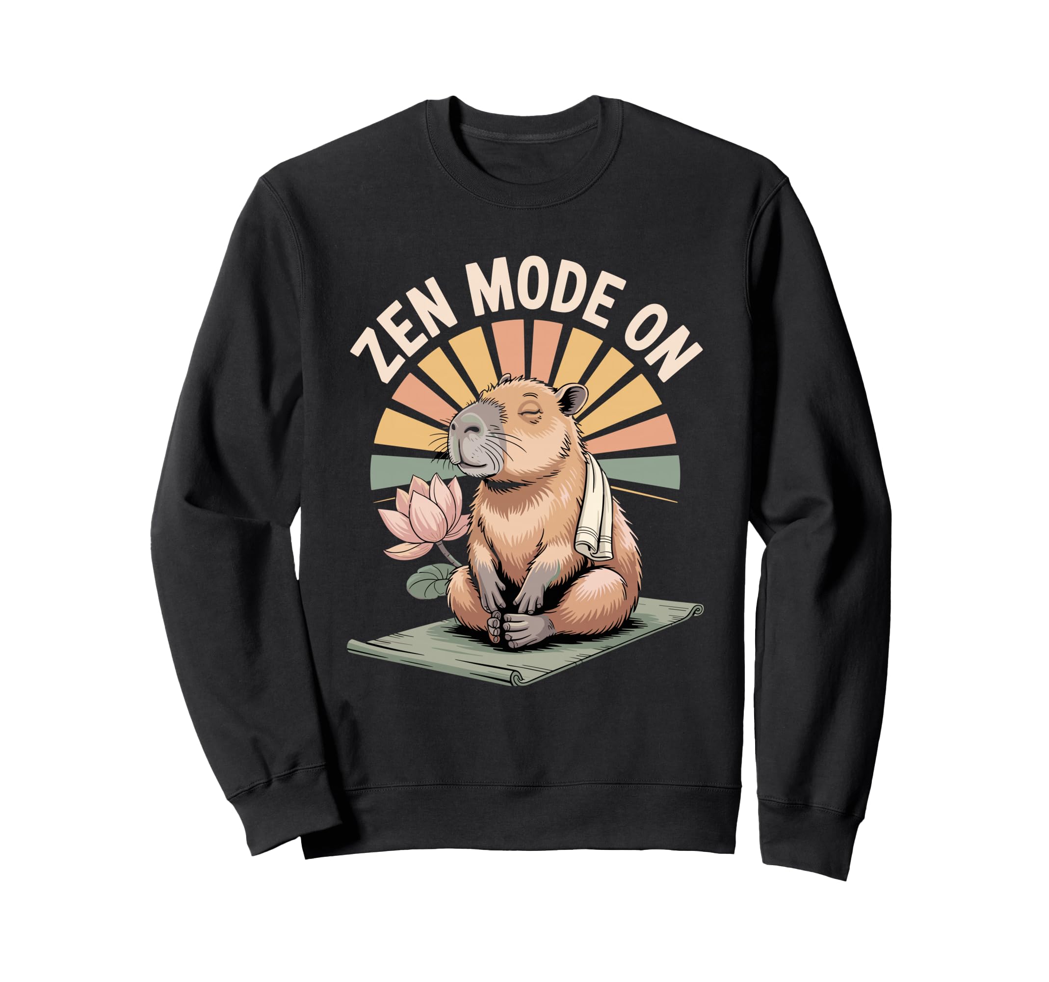 Capybara Yoga Meditation Sweatshirt - Novelty Apparel Men Women - T-Shirt, Sweatshirt, Hoodie