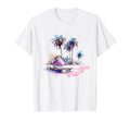 Aesthetic Vaporwave 70S Car Palm Tree T-Shirt - Custom Art Print Unisex - T-Shirt, Sweatshirt, Hoodie