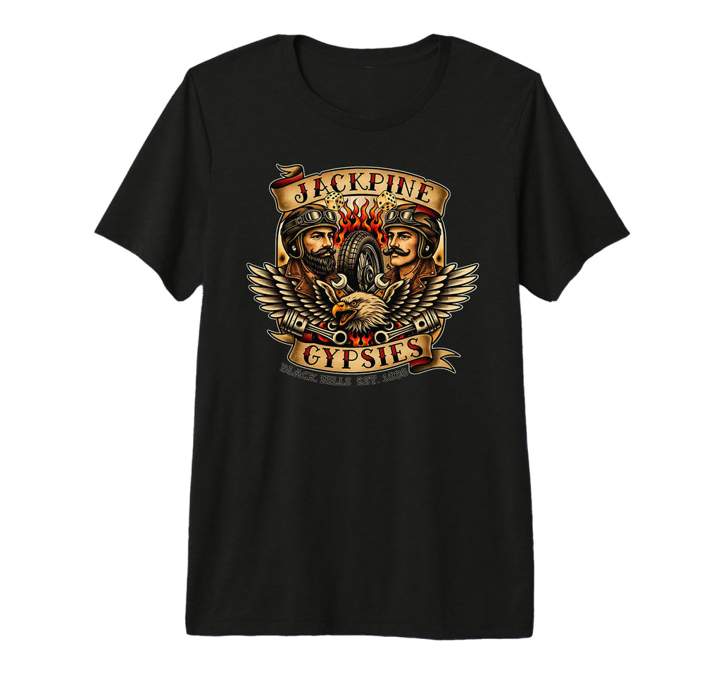 Jackpine Gypsies Motorcycle Race T-Shirt - Casual Everyday Wear for Adults - T-Shirt, Sweatshirt, Hoodie